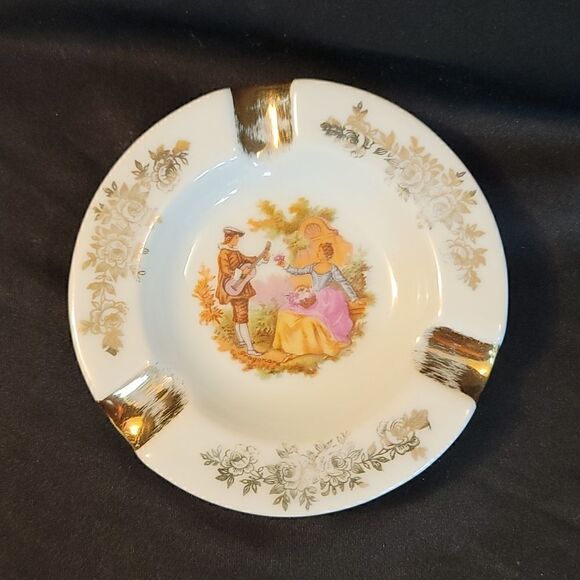 Vintage French Limoges Decorated Paris Ashtray! - Picture 1 of 6
